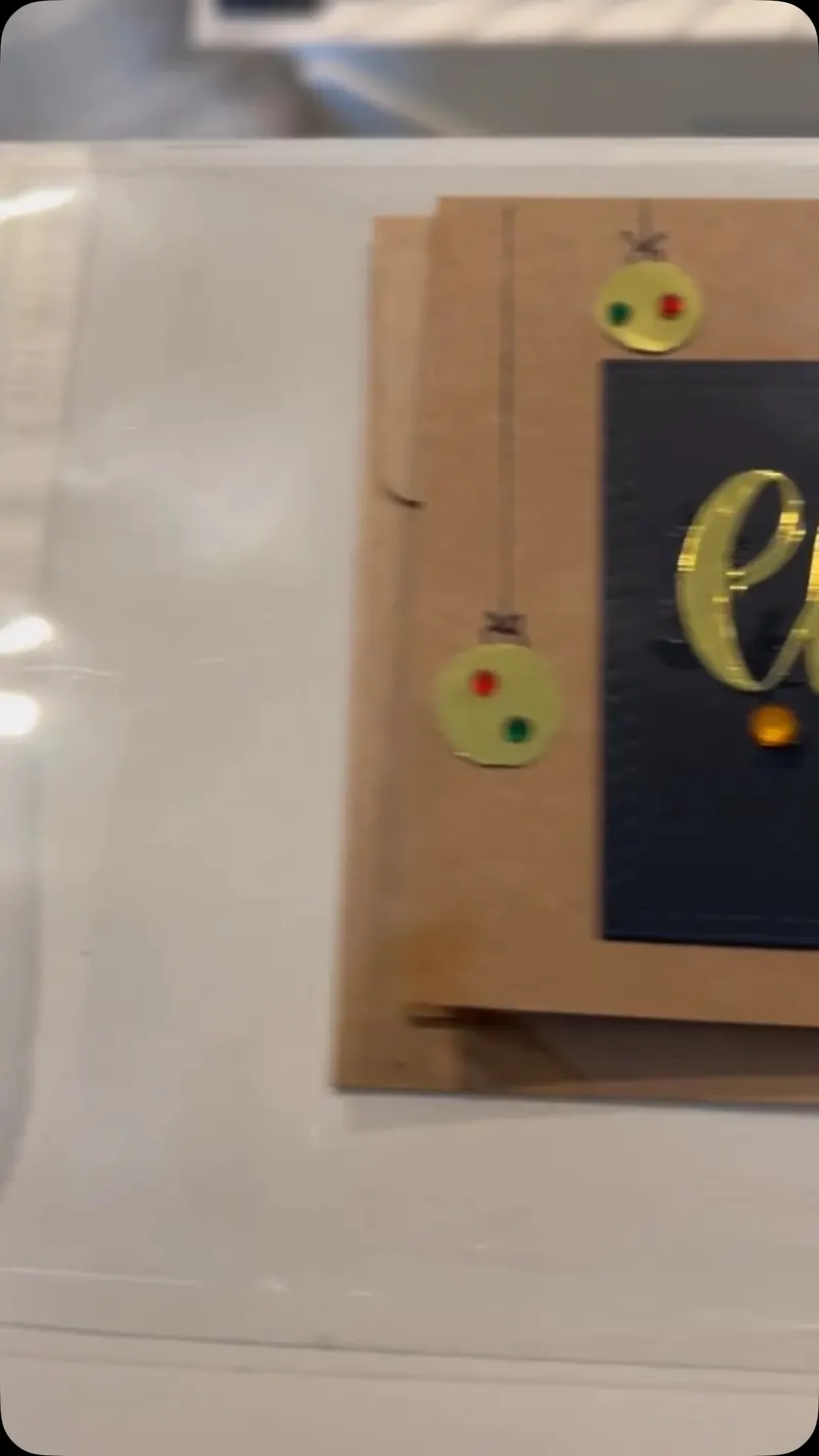 Early Xmas handmade cards made with love – still from a video of handmade work by Artful by SN, posted on Instagram October 01, 2026