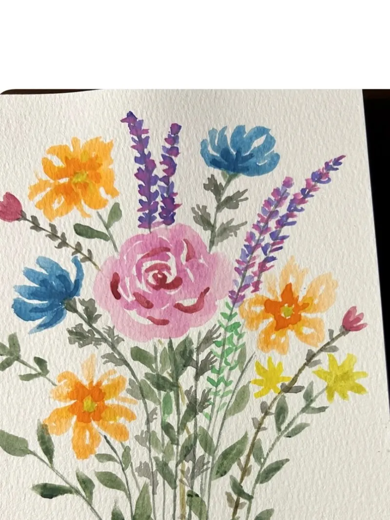 Water color painting – photo of handmade work by Artful by SN, posted on Instagram October 21, 2026